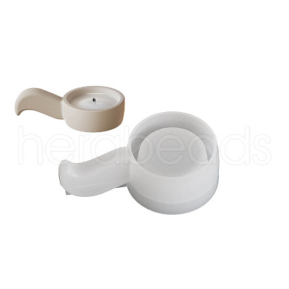 Flat Round with Handle DIY Silicone Candlesticks Molds SIMO-G010-02B-1