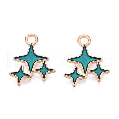 Alloy Enamel Pendants ENAM-T020-38D-RS-1