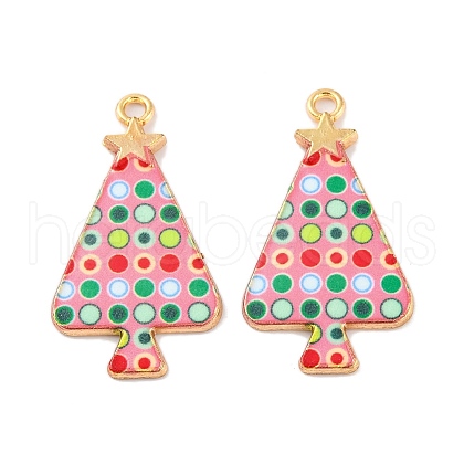 Christmas Theme Rack Plating Alloy Pendants FIND-M020-02E-G-1