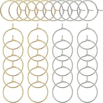 Unicraftale 316 Stainless Steel Wine Glass Charms Rings STAS-UN0015-83B-1