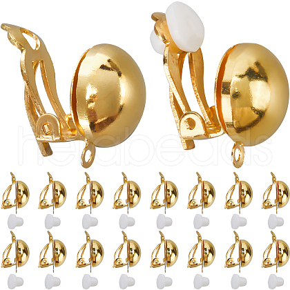 SUNNYCLUE 40Pcs Brass Earring Findings KK-SC0005-52G-1
