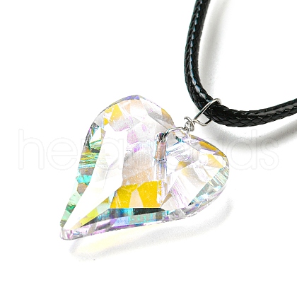 Waxed Cord Necklaces NJEW-P310-04P-01-1