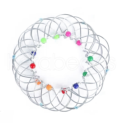 Metal Mandala Flower Basket Toy PW-WG99921-02-1