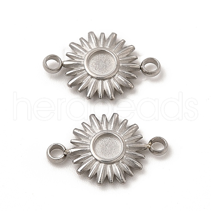 Non-Tarnish 304 Stainless Steel Cabochon Connector Settings STAS-C070-03P-1
