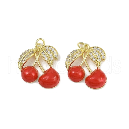Brass Micro Pave Cubic Zirconia Pendants KK-H072-11B-G02-1
