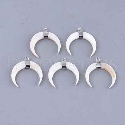 Freshwater Shell Pendants SHEL-T012-58P-1