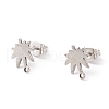 Non-Tarnish 201 Stainless Steel Stud Earring Findings EJEW-A071-20P-1