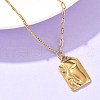 304 Stainless Steel Pendant Necklaces for Women NJEW-D312-02A-G-3