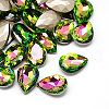 Glass Pointed Back Rhinestone Cabochons RGLA-A008-7x10mm-M-2