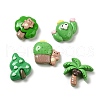 Plant Theme Opaque Resin Cabochons RESI-Q228-04-1