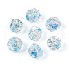Handmade Foil Lampwork Beads FOIL-T007-01G-1