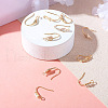 7 Pairs 7 Style Brass Micro Pave Cubic Zirconia Earring Hooks KK-TA0001-20-6