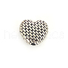 Heart Tibetan Style Alloy Beads TIBEB-ZN-26399-AS-RS-1
