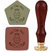 Brass Clay Seal Stamp Set DIY-WH0577-001-1