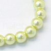 Baking Painted Pearlized Glass Pearl Round Bead Strands HY-Q003-6mm-46-2