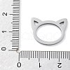 304 Stainless Steel Pendants STAS-I327-02P-05-3