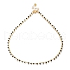 Brass Handmade Glass Beaded   Necklaces NJEW-JN03135-03-1