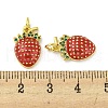 Rack Plating Brass Micro Pave Cubic Zirconia Pendants KK-A200-06G-3