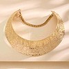 Alloy Leaf Textured Ring Choker Necklaces FS-WG2A12B-01-1