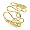 PVD Vacuum Plating 202 Stainless Steel Wiggle Ring Open Cuff Bangles for Women BJEW-M317-01C-G-1