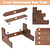 3-Tier Wooden Jewelry Organizer Display Risers ODIS-WH0058-19B-5