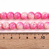 Transparent Baking Painted Glass Beads Strands DGLA-N009-10mm-01-5