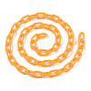 Handmade Opaque Acrylic Paperclip Chains X-KY-S166-002J-2