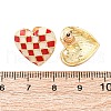 Alloy Enamel Stud Earrings EJEW-Z113-01G-B-3