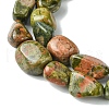 Natural Unakite Beads Strands G-G117-B03-01-4