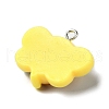 Bee Theme Opaque Resin Pendants X-RESI-G081-03E-2