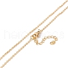 Natural Shell Pendant Necklace with 304 Stainless Steel Chains for Women NJEW-C016-19G-5