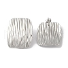 Non-Tarnish Stripe Rectangle 304 Stainless Steel Stud Earrings for Women EJEW-I303-05P-1