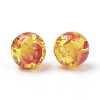 Resin Imitation Amber Beads RB660Y-6mm-2-2