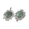 Natural Green Aventurine Big Pendants G-P496-01P-18-3