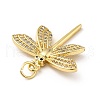 Brass Micro Pave Cubic Zirconia Pendants KK-H433-24G-3