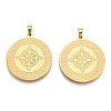 304 Stainless Steel Pendants STAS-P321-03G-2
