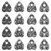 20Pcs 4 Styles Tibetan Style Alloy Pendants TIBEP-CJ0003-36-1
