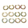 Rack Plating Brass Micro Pave Cubic Zirconia Huggie Hoop Earrings for Women EJEW-C097-21G-1