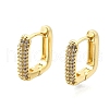 Brass Micro Pave Clear Cubic Zirconia Hoop Earrings EJEW-Z121-10G-4