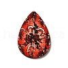 Single Face Printed Wood Big Pendants WOOD-H102-03C-2