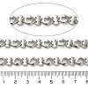 304 Stainless Steel Heart & Letter I Link Chains CHS-A016-58P-A-2