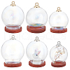 DELORIGIN 6 Sets 3 Style Glass Dome Cover ODIS-DR0001-02-1