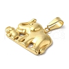 PVD Vacuum Plating 304 Stainless Steel Pendants STAS-B069-19G-2