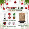 Craftdady 9 Styles Painted Christmas Natural Wood Beads WOOD-CD0001-35-4