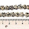 Natural Dalmatian Jasper Star Beads Strands G-Z080-A08-5