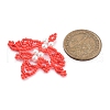 Seed Beads Beaded Charms PALLOY-MZ00385-01-3