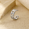 Non-Tarnish Stainless Steel Curb Chain Style Cuff Rings OO8313-2-3