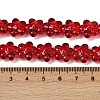 Transparent Glass Beads Strands GLAA-H038-02E-4