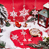 SOFPLATE 15Pcs 3 Styles Christmas Acrylic Snowflake Pendant Decorations HJEW-SP0001-04A-4