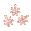 Christmas Light Gold Tone Alloy Enamel Pendants X-FIND-C031-01KCG-02-3